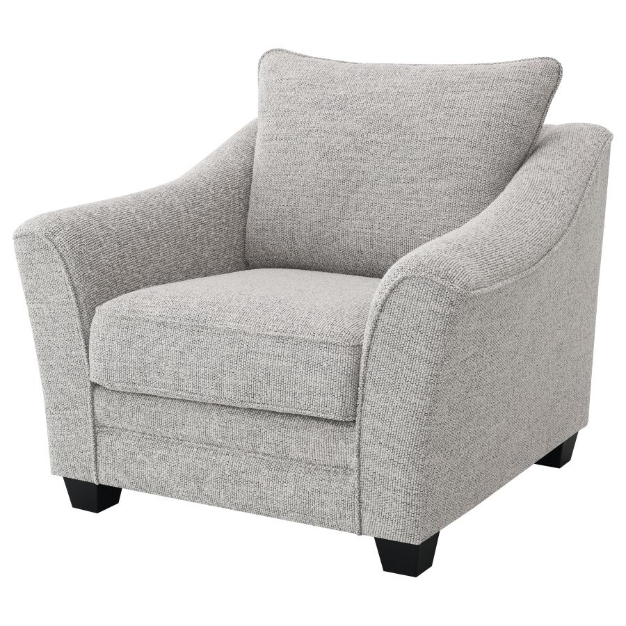 Tomkins Boucle Upholstered Chair Light Grey view 4