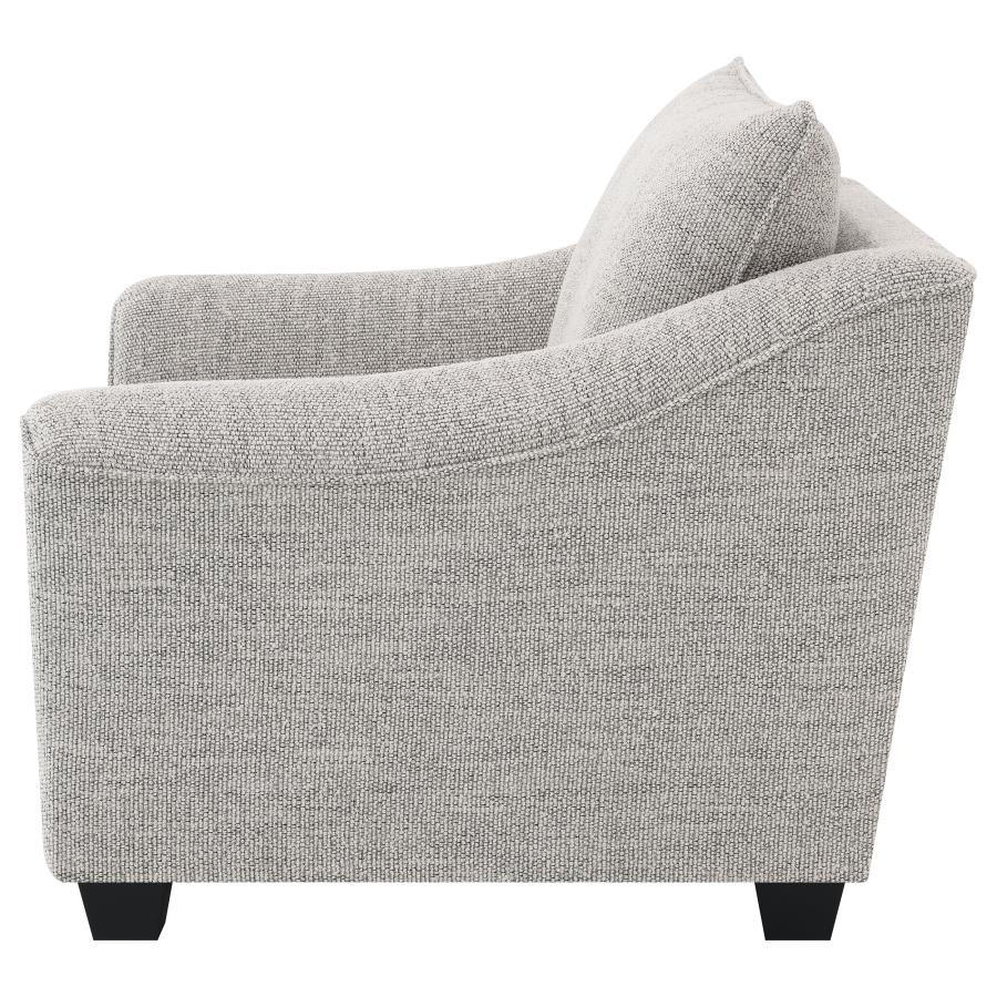 Tomkins Boucle Upholstered Chair Light Grey view 5