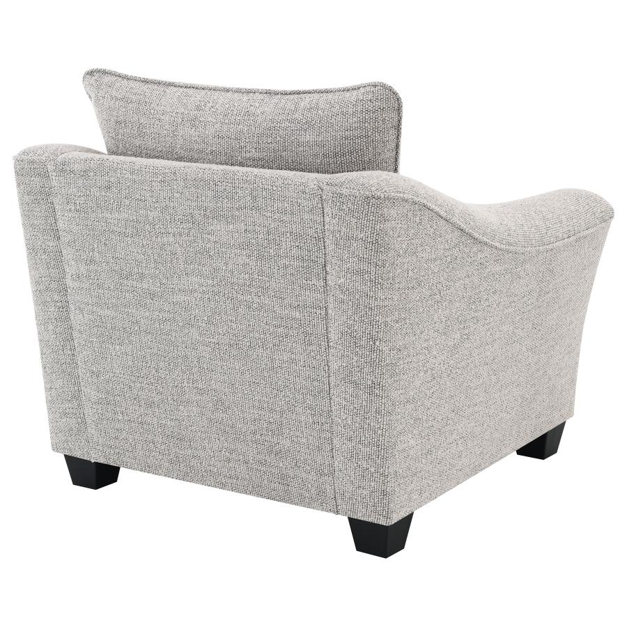 Tomkins Boucle Upholstered Chair Light Grey view 7