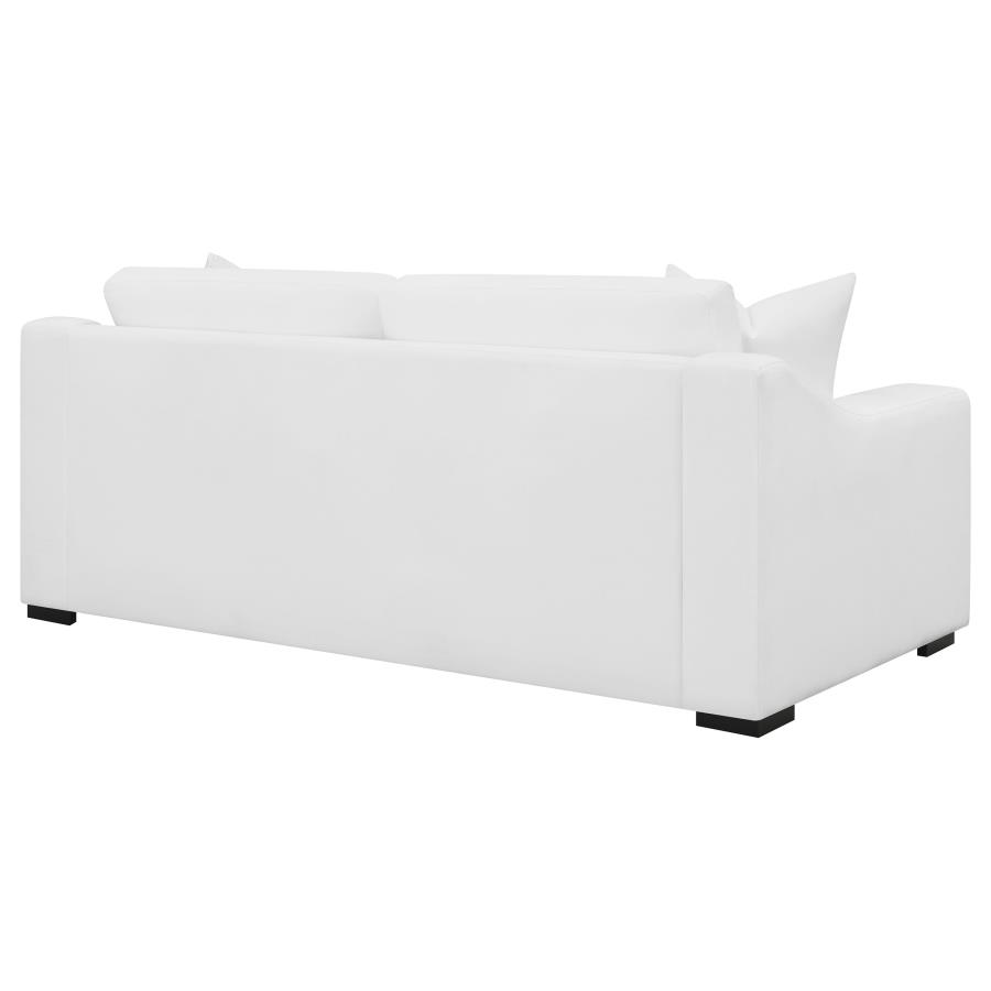 Ashlyn Upholstered Sloped Arm Sofa White view 7