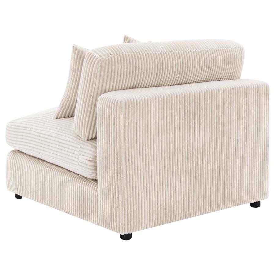 Blaine Upholstered Armless Chair Sand view 6