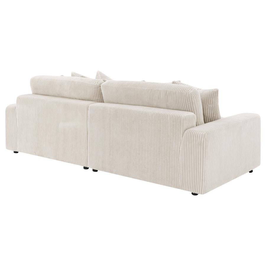 Blaine Upholstered Reversible Chaise Sectional Sofa Sand view 7