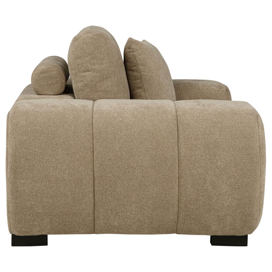 Octavia Upholstered Track Arm Accent Chair Camel view 6