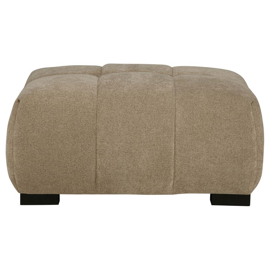 Octavia Upholstered Rectangular Ottoman Camel view 3