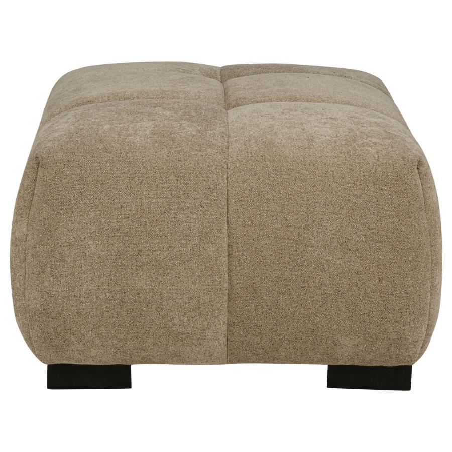 Octavia Upholstered Rectangular Ottoman Camel view 4