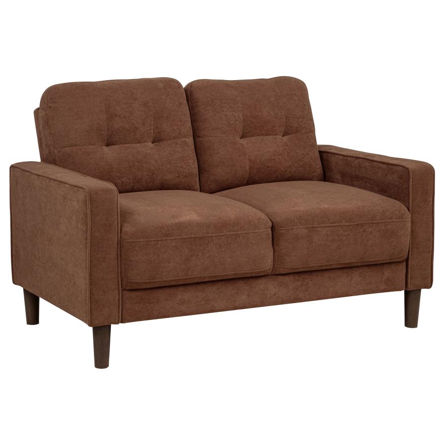 Bowen II 3-piece Fabric Upholstered Track Arm Sofa Set Rust view 7