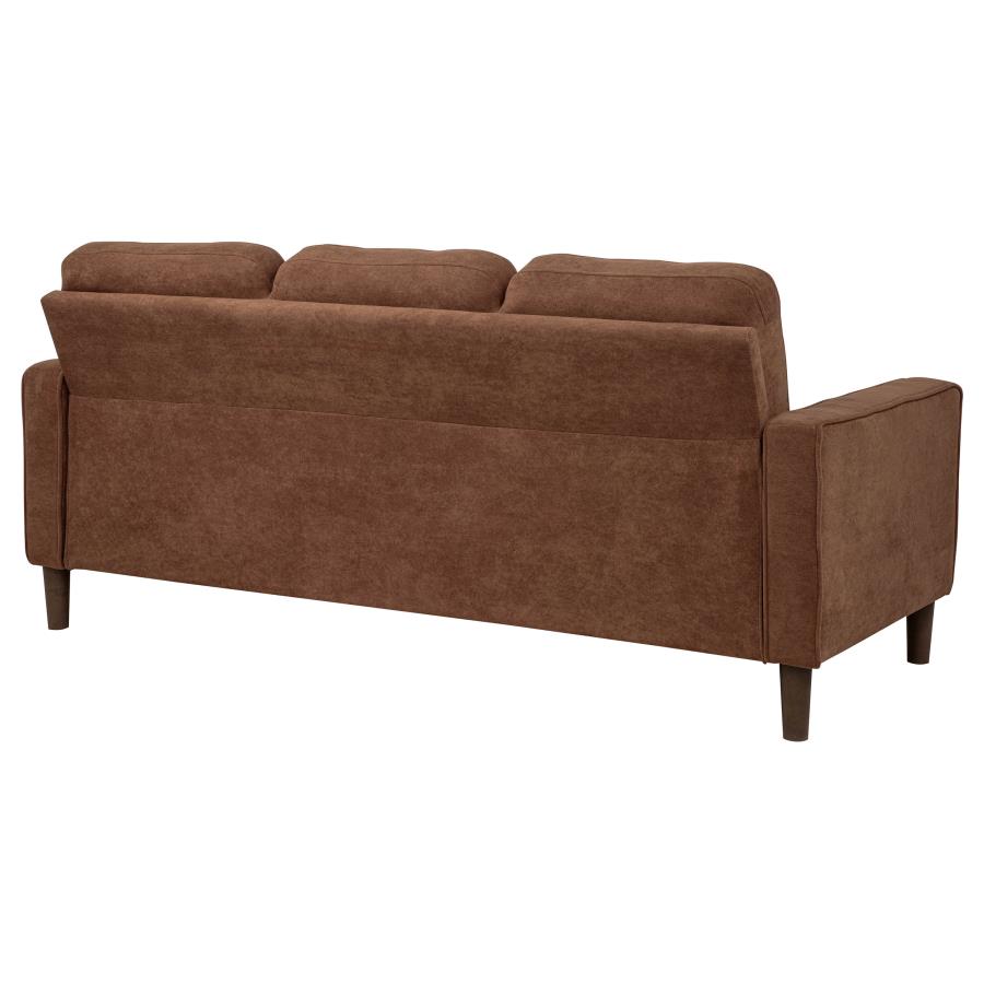 Bowen II Fabric Upholstered Track Arm Sofa Rust view 7