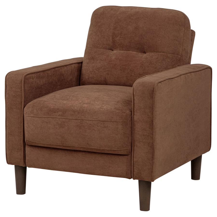 Bowen II Fabric Upholstered Track Arm Accent Chair Rust view 4