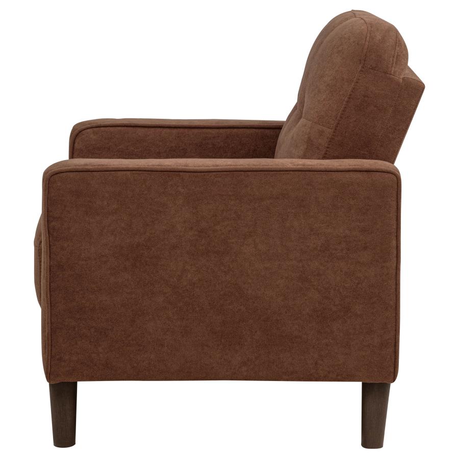 Bowen II Fabric Upholstered Track Arm Accent Chair Rust view 5
