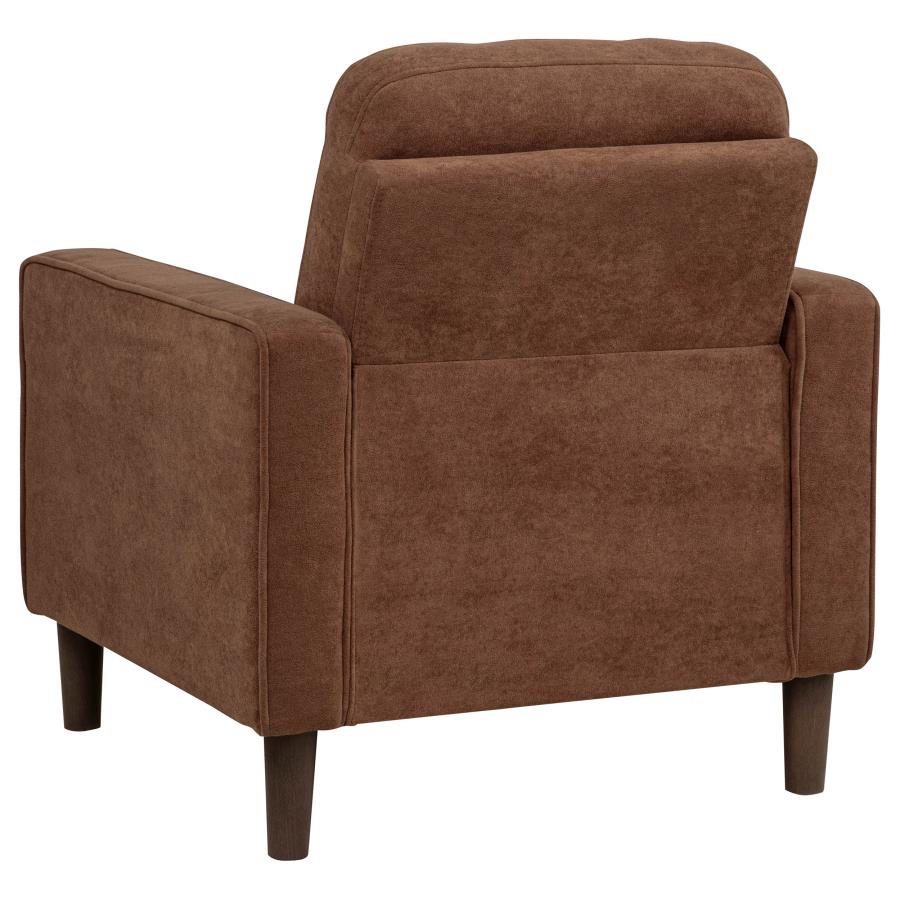 Bowen II Fabric Upholstered Track Arm Accent Chair Rust view 6