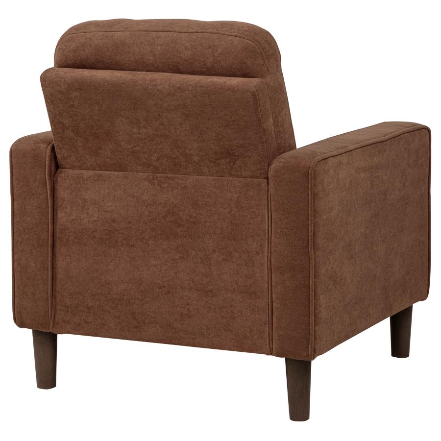 Bowen II Fabric Upholstered Track Arm Accent Chair Rust view 7