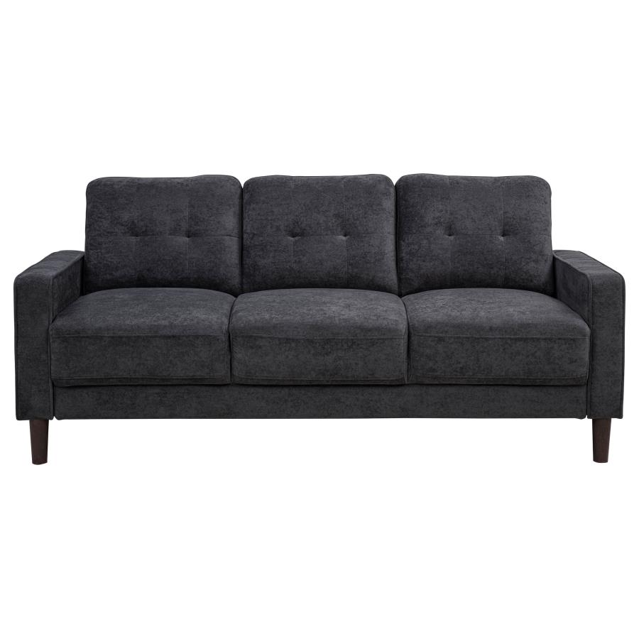 Bowen II Fabric Upholstered Track Arm Sofa Steel Grey view 3