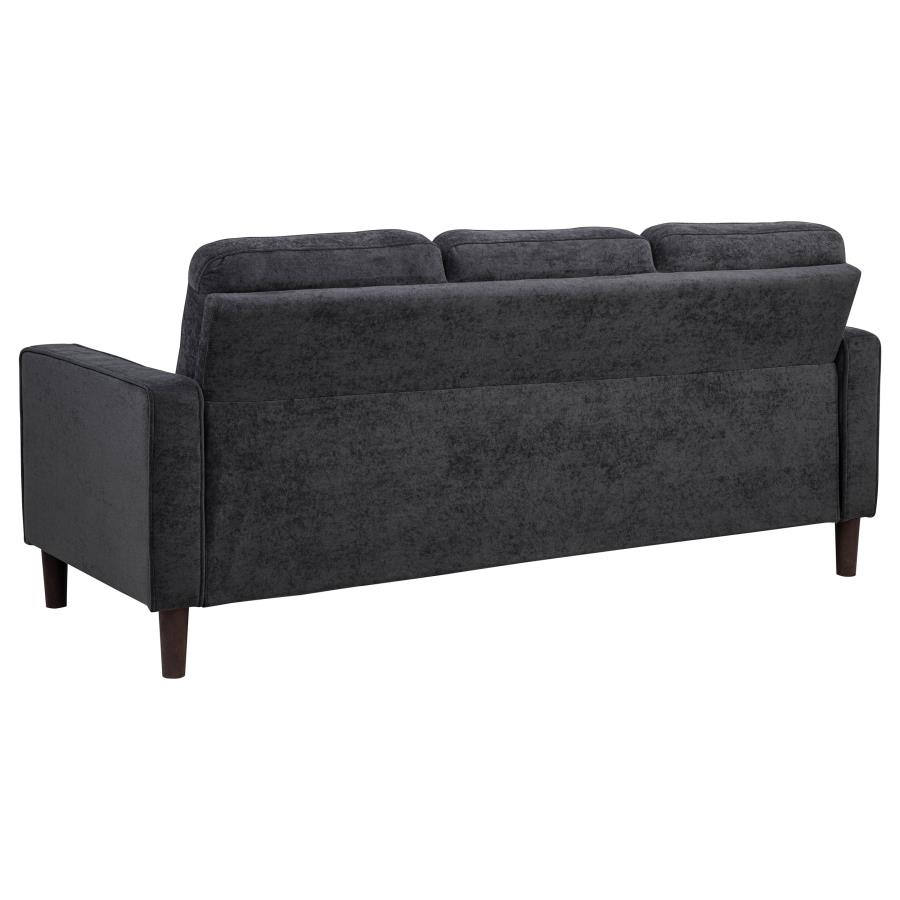 Bowen II Fabric Upholstered Track Arm Sofa Steel Grey view 6
