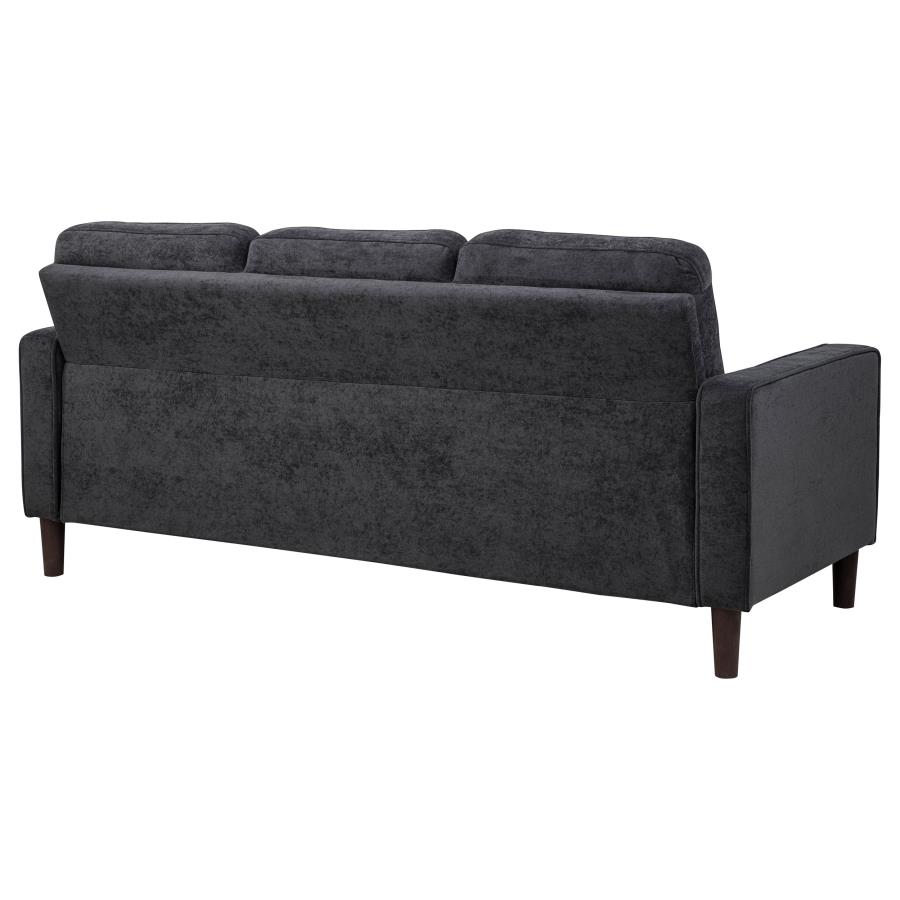 Bowen II Fabric Upholstered Track Arm Sofa Steel Grey view 7