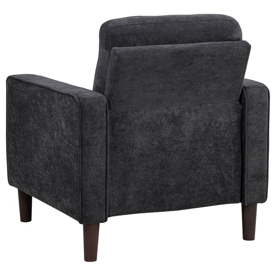Bowen II Fabric Upholstered Track Arm Chair Steel Grey view 6