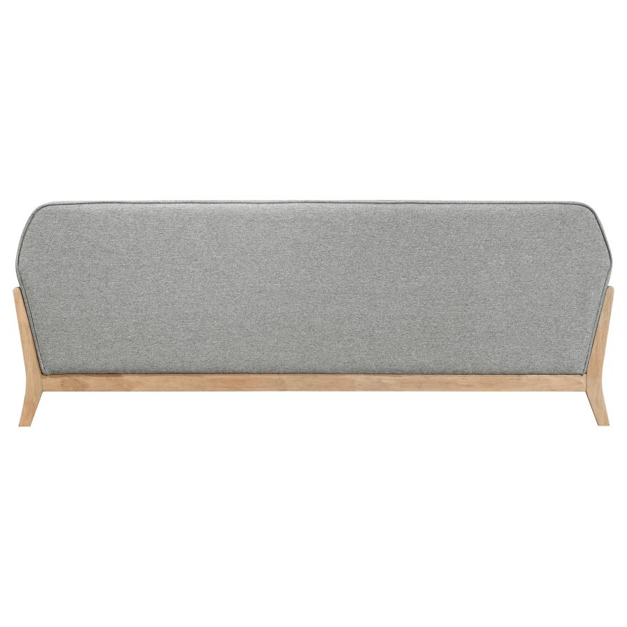 Vaughn Fabric Upholstered Flared Arm Sofa Grey view 6