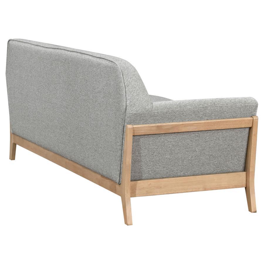 Vaughn Fabric Upholstered Flared Arm Sofa Grey view 7