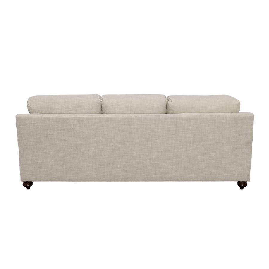 Glenn Upholstered English Arm Sofa Light Grey and Blue view 6