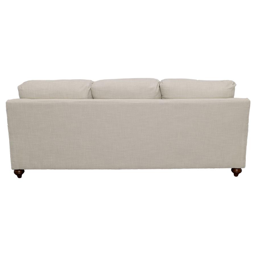 Glenn Upholstered English Arm Sofa Light Grey and Grey view 6