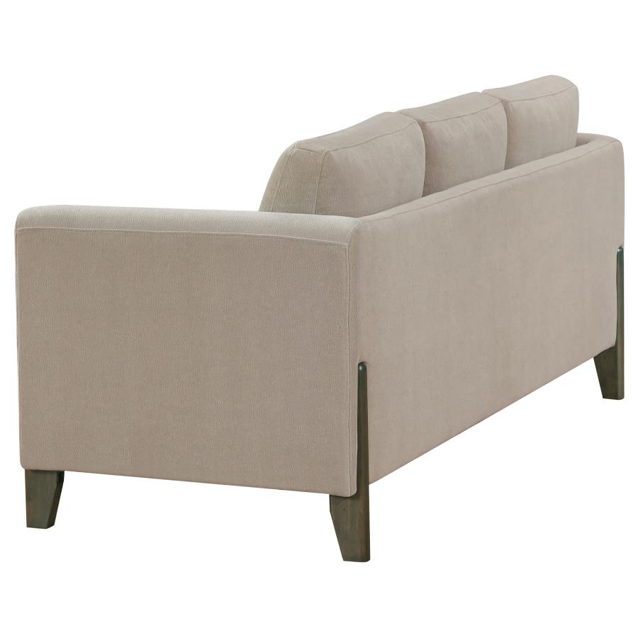 Islington 2-piece Upholstered Panel Arm Sofa Set Taupe view 5