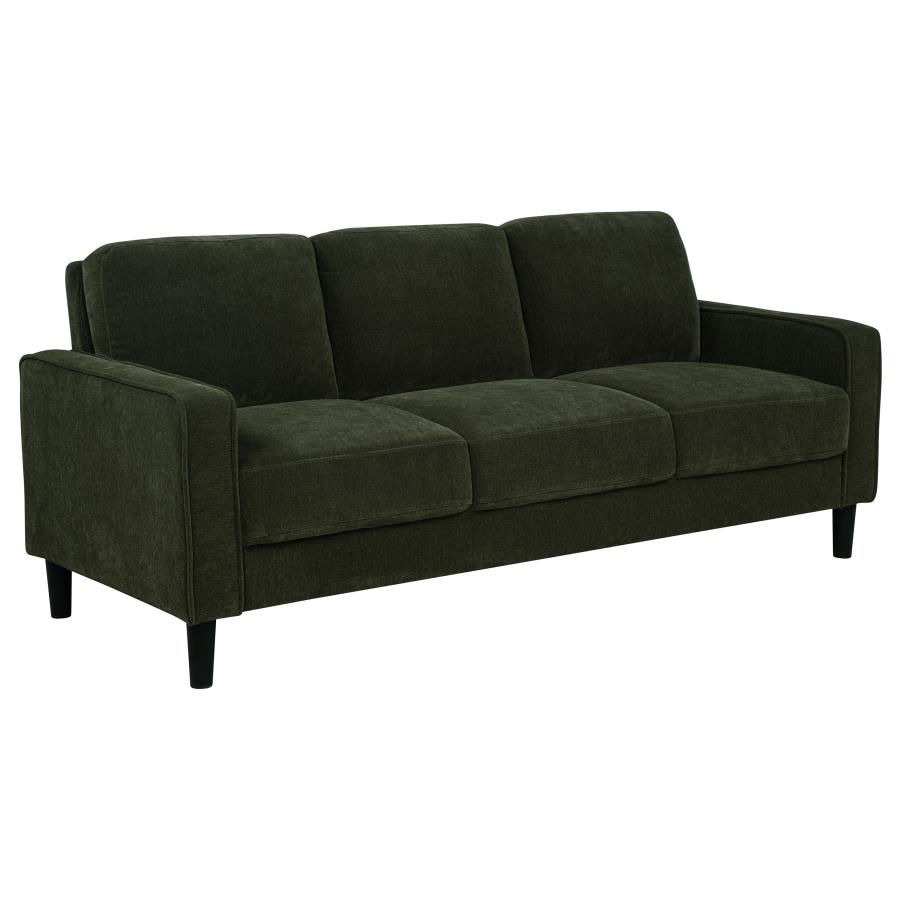 Ruth 2-piece Fabric Upholstered Track Arm Sofa Matcha Green view 3