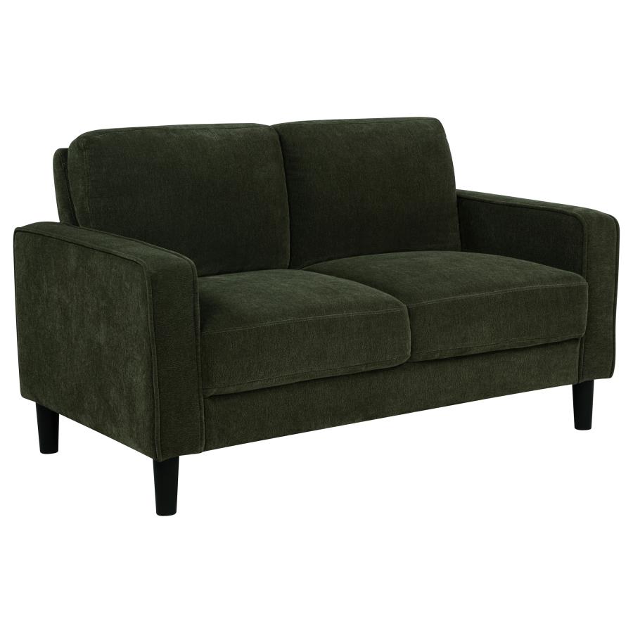 Ruth 3-piece Fabric Upholstered Track Arm Sofa Matcha Green view 7
