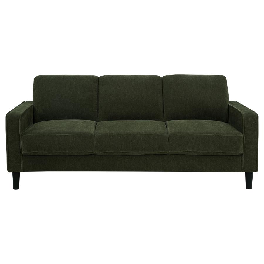 Ruth 77-inch Fabric Upholstered Track Arm Sofa Matcha Green view 3
