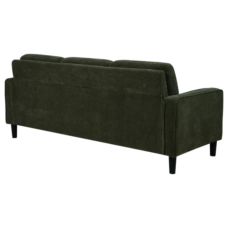 Ruth 77-inch Fabric Upholstered Track Arm Sofa Matcha Green view 7