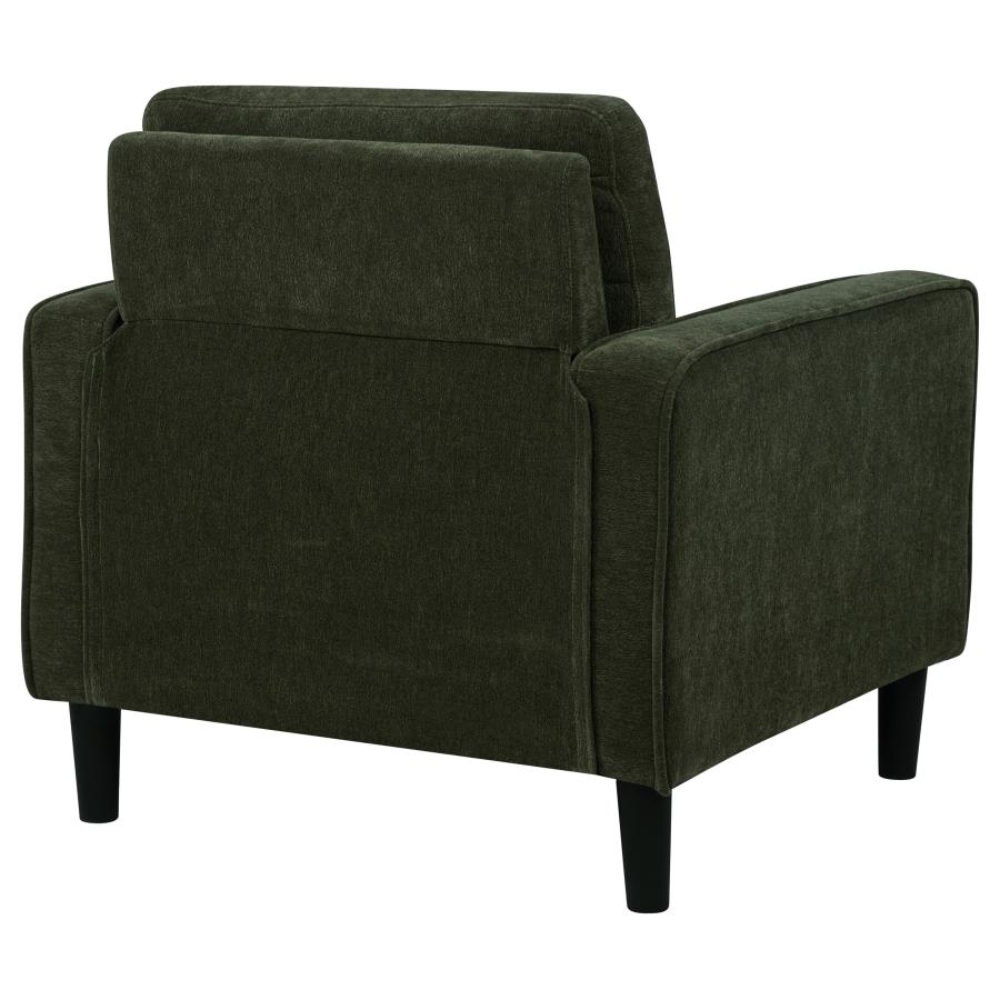 Ruth Fabric Upholstered Track Arm Accent Chair Matcha Green view 7