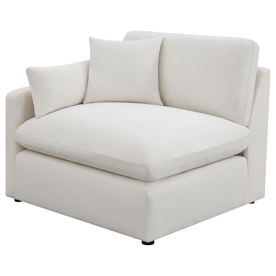 Hobson 5-piece Upholstered Modular Sectional Sofa Ivory view 5