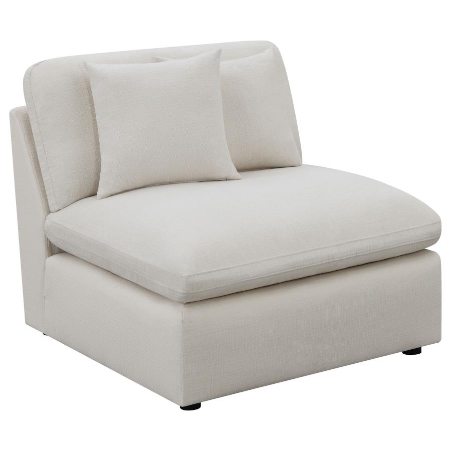 Hobson 4-piece Upholstered Modular Sectional Sofa Ivory view 4