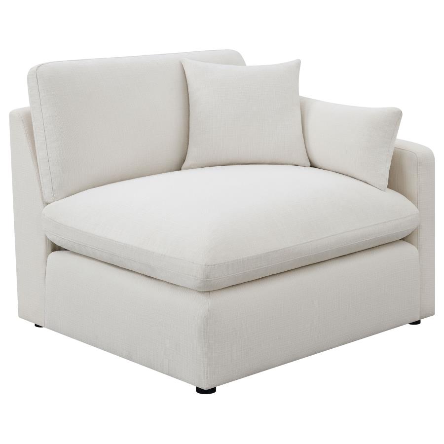 Hobson 4-piece Upholstered Modular Sectional Sofa Ivory view 5
