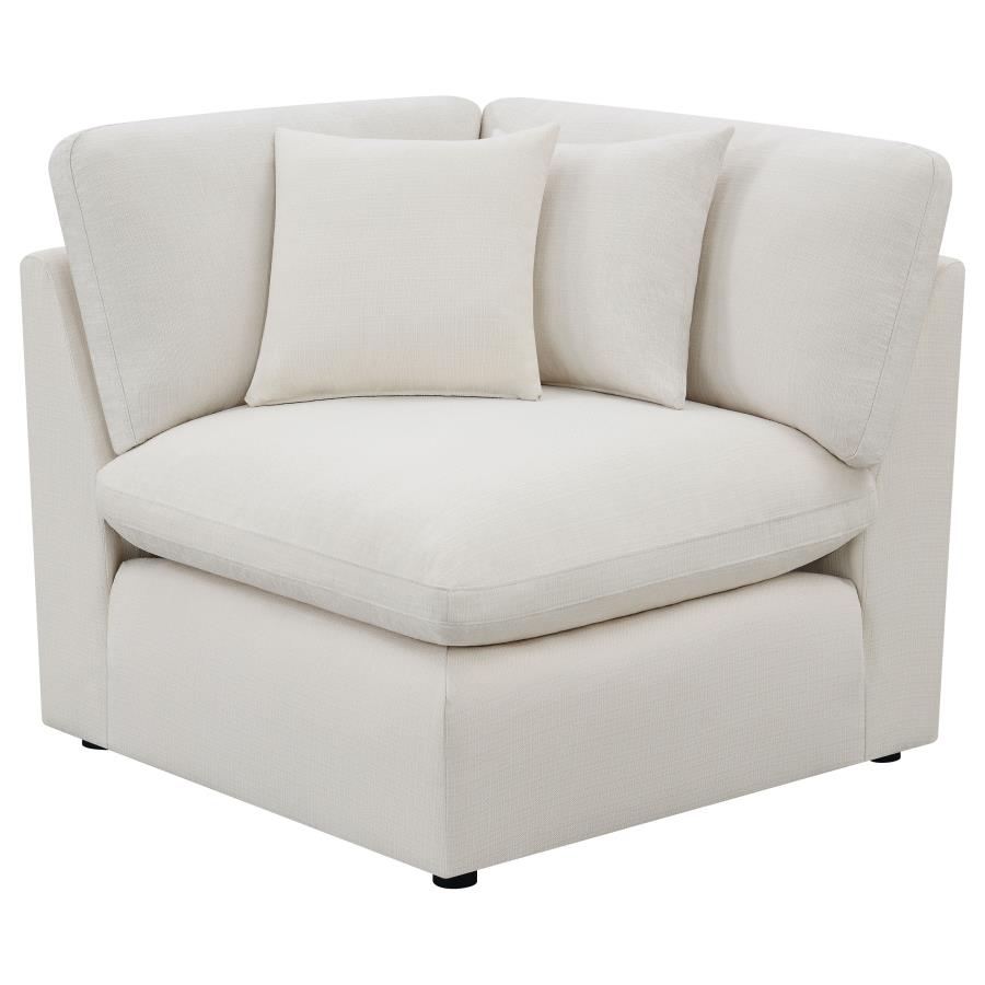 Hobson 6-piece Upholstered Modular Sectional Sofa Ivory view 7