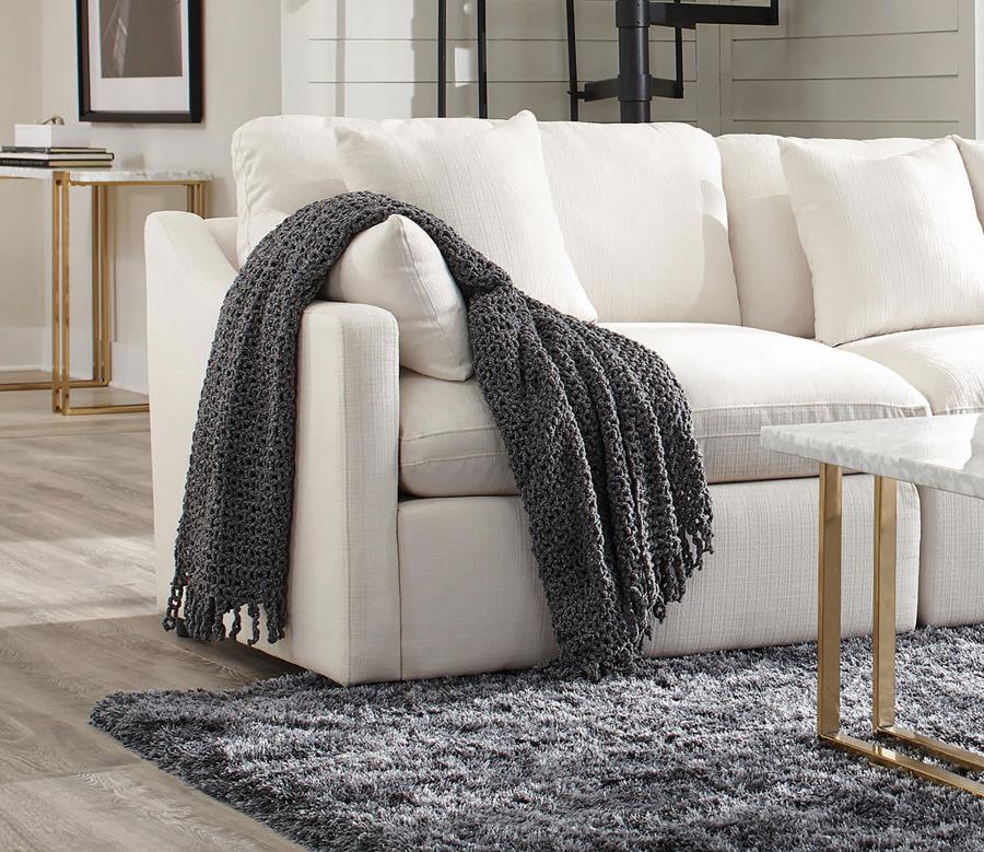 Hobson Upholstered LAF Chair Ivory view 2