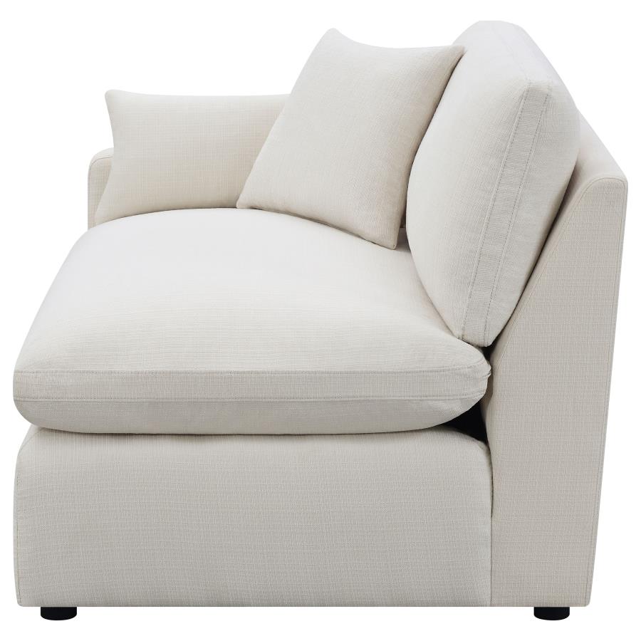 Hobson Upholstered LAF Chair Ivory view 3