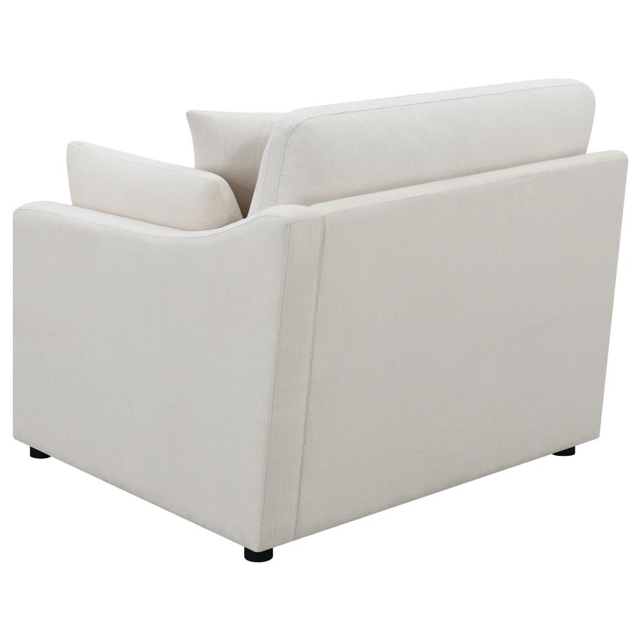 Hobson Upholstered LAF Chair Ivory view 4