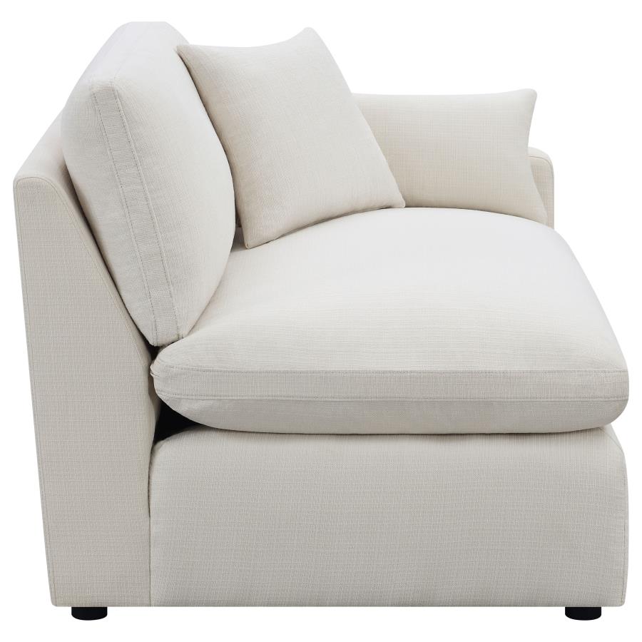 Hobson Upholstered LAF Chair Ivory view 5