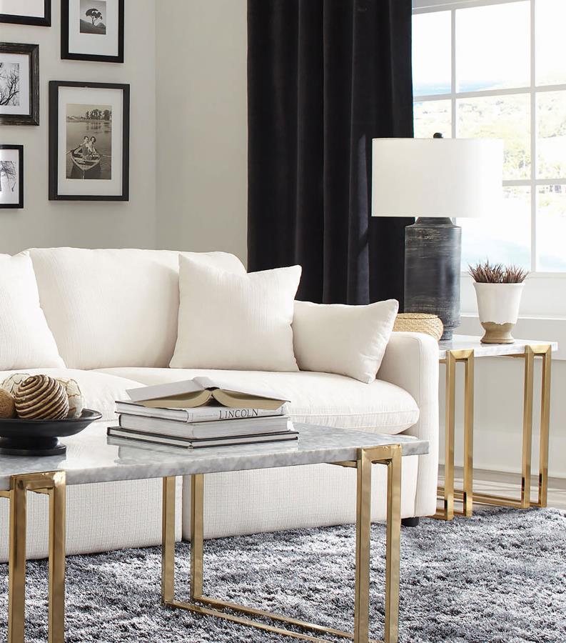 Hobson Upholstered RAF Chair Ivory view 2