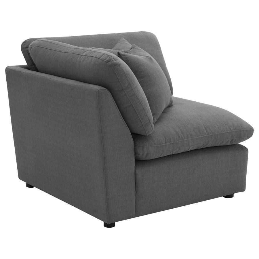 Hobson Upholstered Corner Charcoal view 3