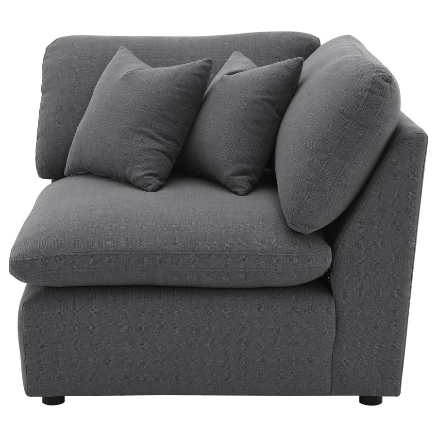 Hobson Upholstered Corner Charcoal view 5