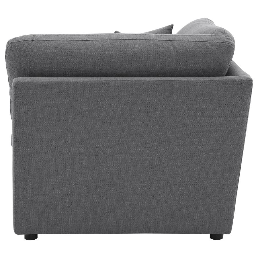 Hobson Upholstered Corner Charcoal view 7