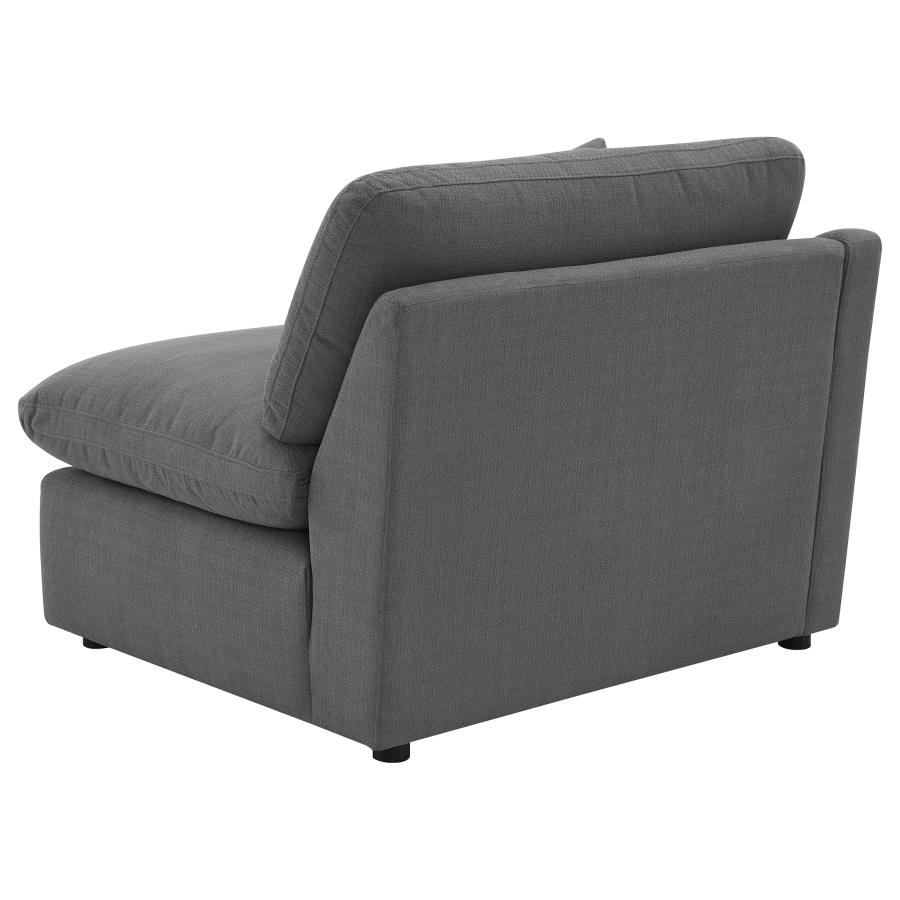 Hobson Upholstered LAF Chair Charcoal view 6