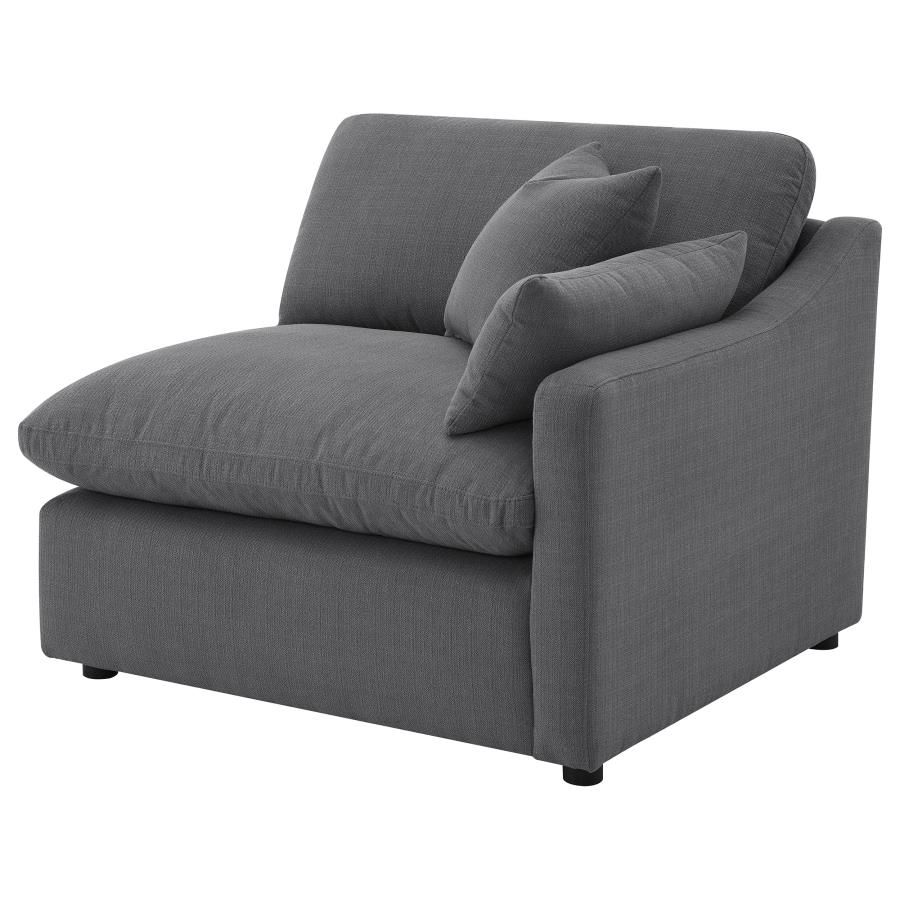Hobson Upholstered RAF Chair Charcoal view 4