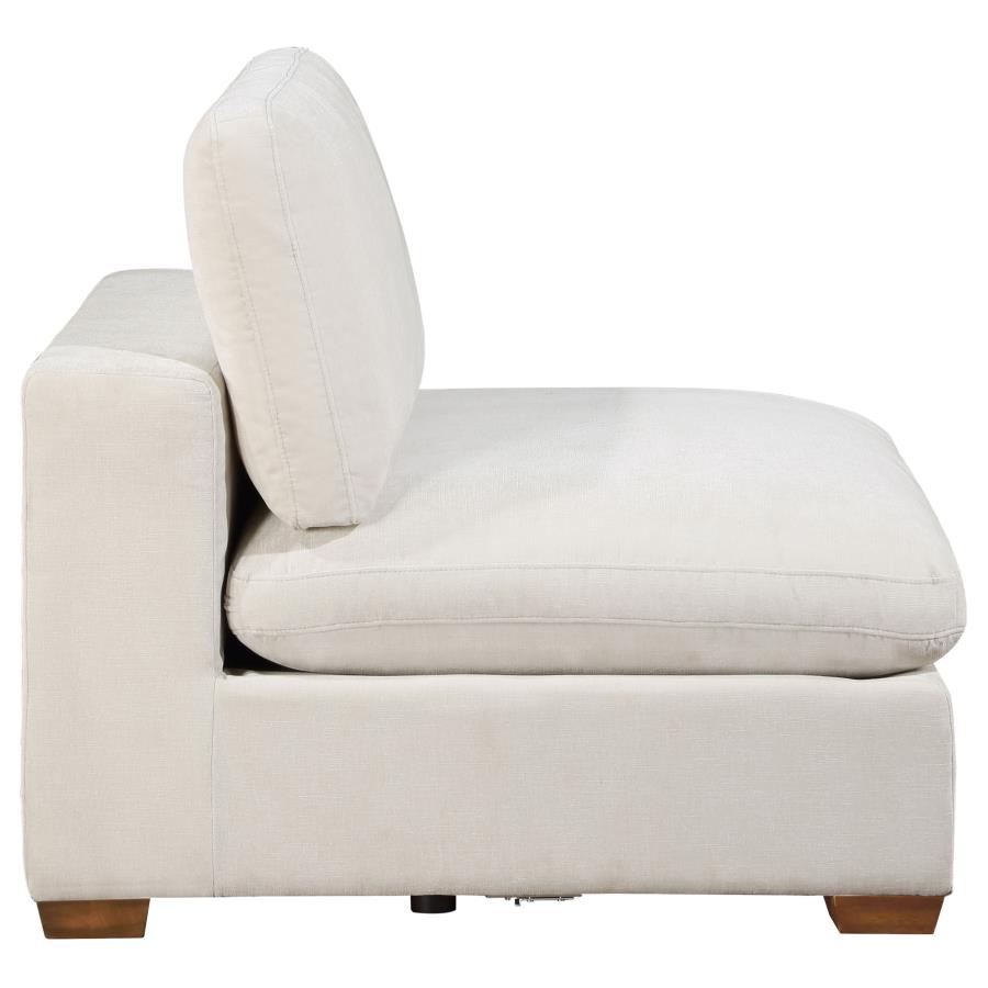 Lakeview Upholstered Armless Chair Ivory view 5