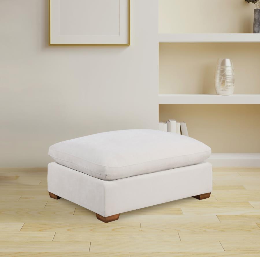 Lakeview Rectangular Upholstered Ottoman Ivory view 2