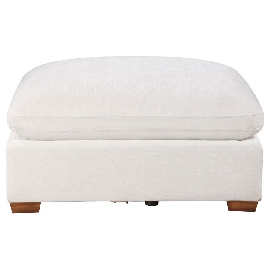 Lakeview Rectangular Upholstered Ottoman Ivory view 3