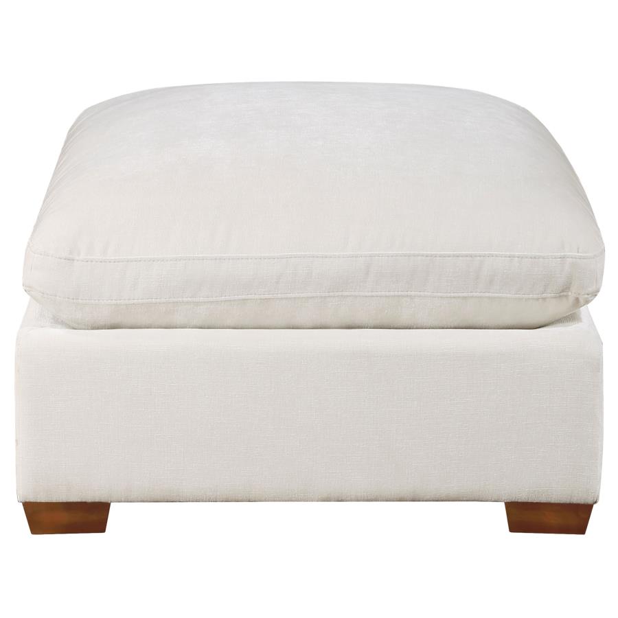 Lakeview Rectangular Upholstered Ottoman Ivory view 4