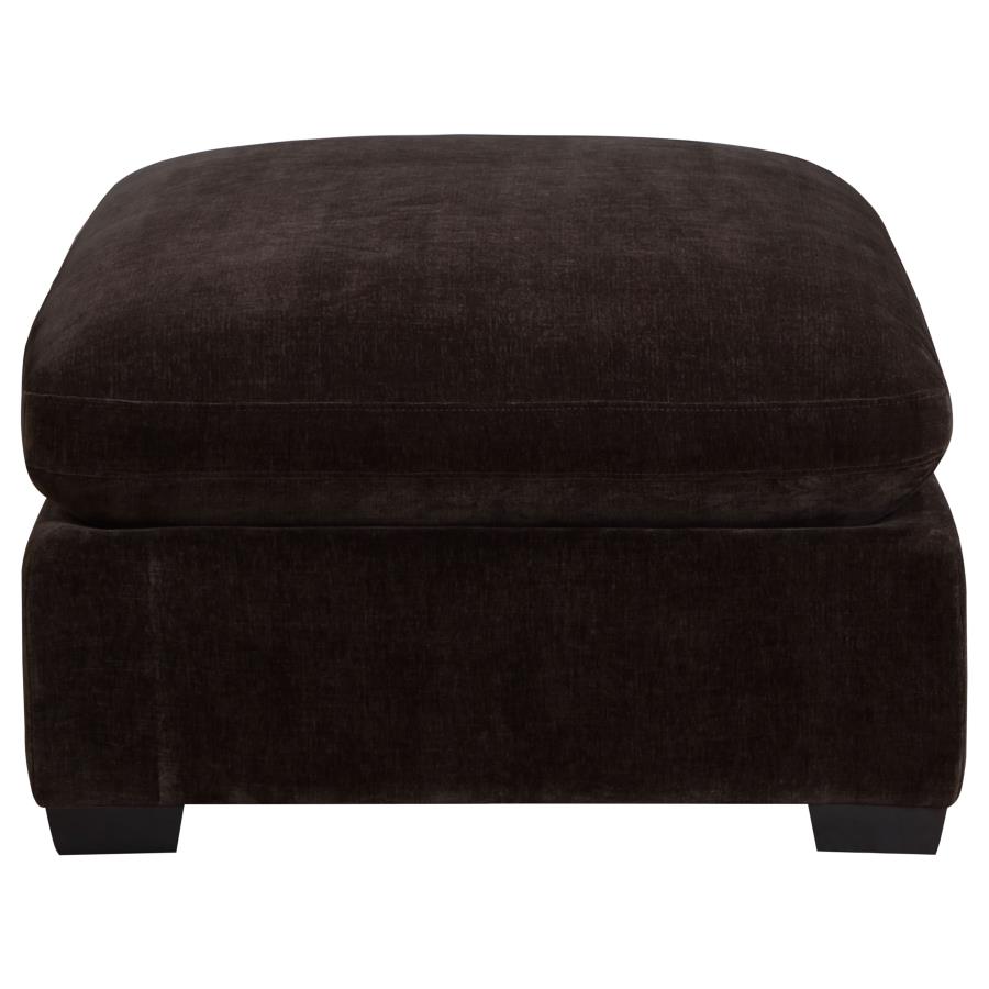 Lakeview Rectangular Upholstered Ottoman Dark Chocolate view 4