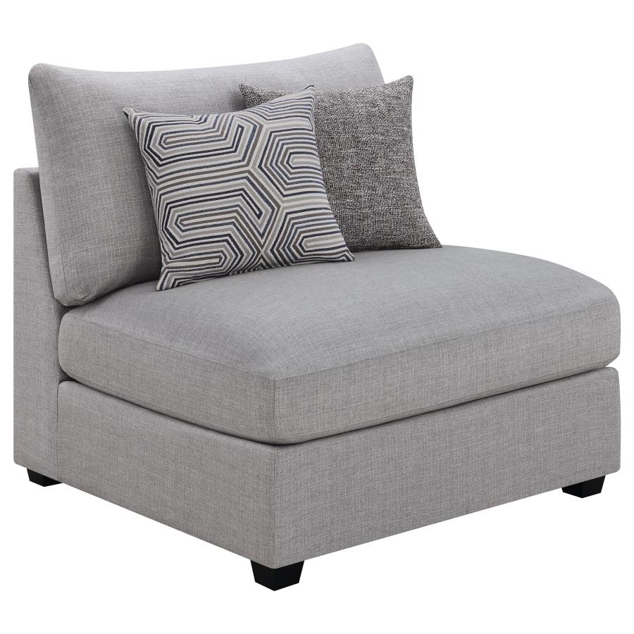 Cambria 4-piece Upholstered Modular Sectional Sofa Grey view 7