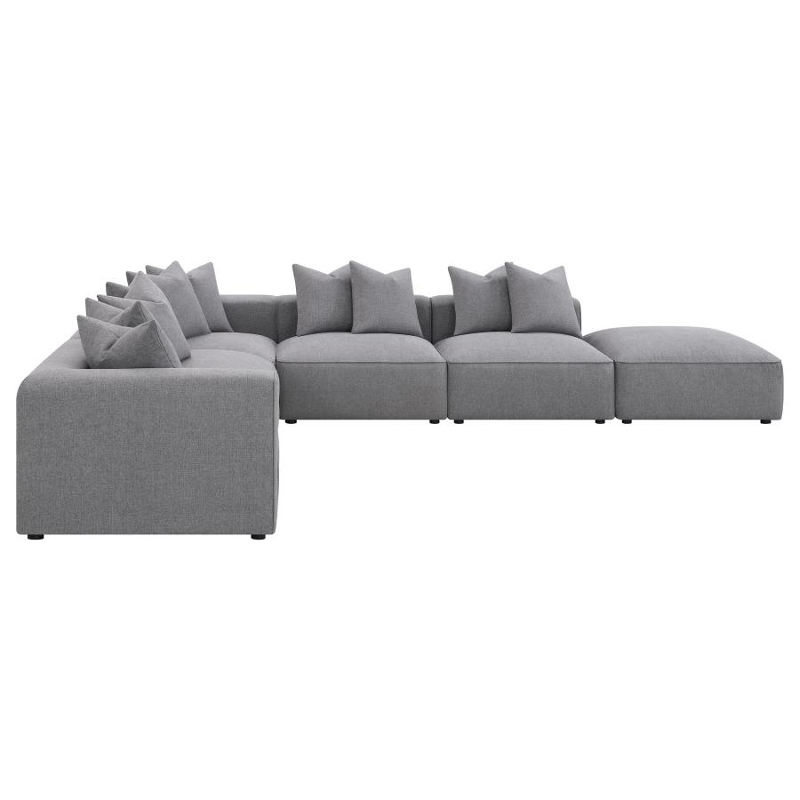 Jennifer 6-piece Upholstered Modular Sectional Grey view 6